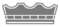 crown light grey with transparent background